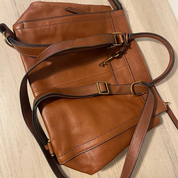 Fossil Brown Leather Backpack - Picture 6 of 16